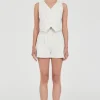 Jayden Stripe Tailored Shorts White Stripe