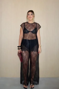 Jordi Lace Top Black