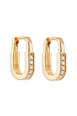 18k Gold Vermeil Connection Hoops