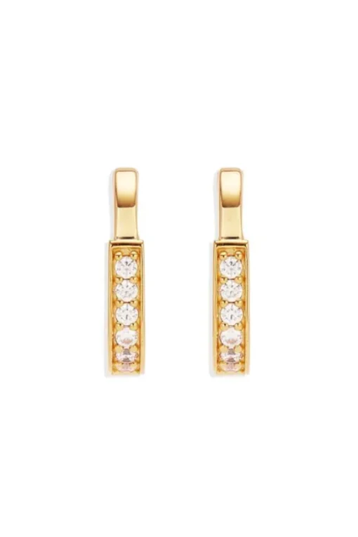 18k Gold Vermeil Connection Hoops