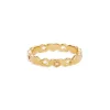 18k Gold Vermeil Gold Connected Hearts Ring