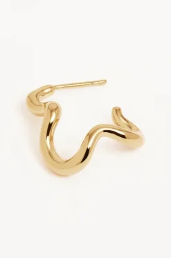 18k Gold Vermeil Gold Flow Of Life Hoops