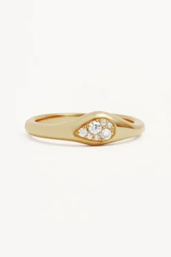 18k Gold Vermeil Gold Ocean Mist Ring