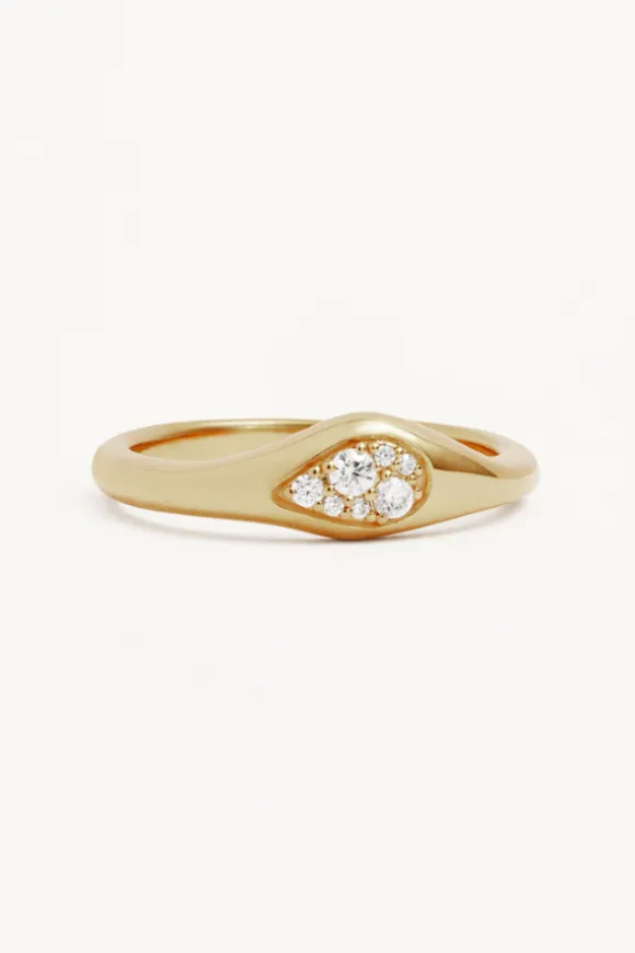 18k Gold Vermeil Gold Ocean Mist Ring