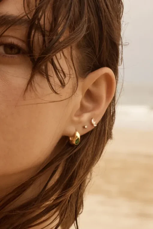 18k Gold Vermeil Magnetic Hoops