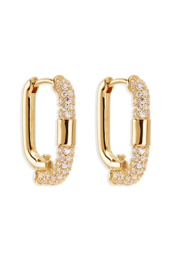 18k Gold Vermeil Unlock Your Potential Hoops