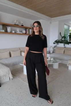 Kate Tailored Pant Black