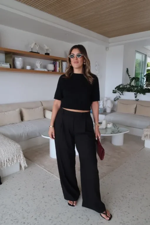 Kate Tailored Pant Black