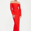 Kristie Midi Dress Cherry Red