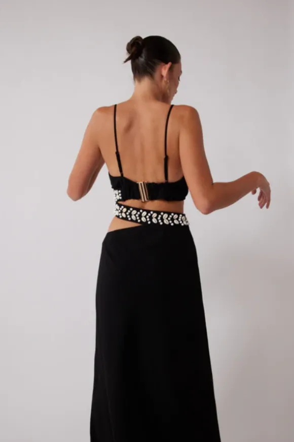 La Playa Maxi Dress Noir