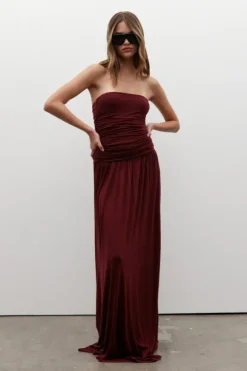 Leah Dress Wine