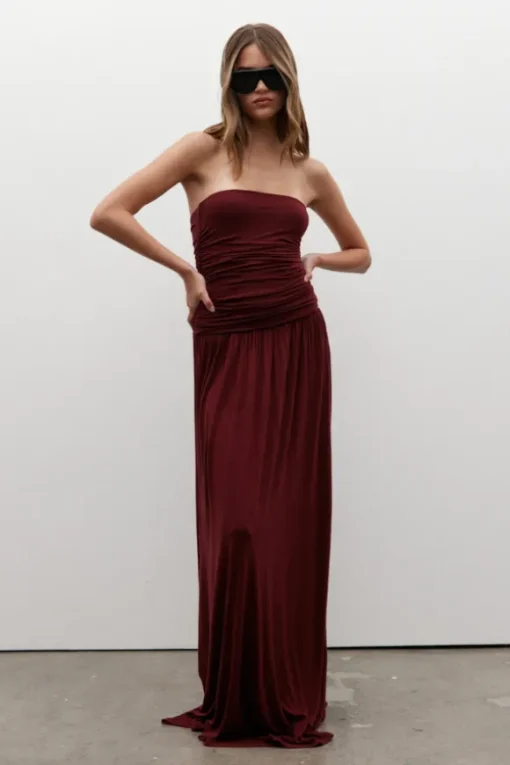 Leah Dress Wine