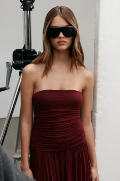 Leah Dress Wine