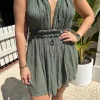Lefkothea Mini Dress Khaki