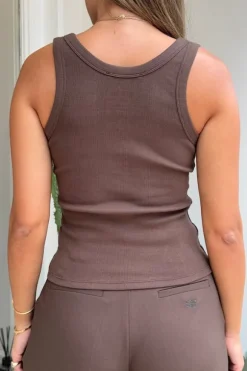 Lia Crew Tank Cocoa