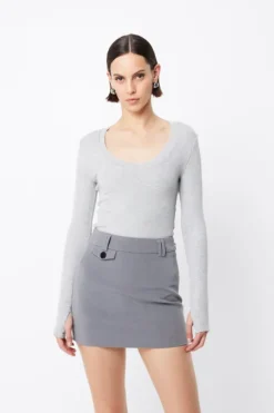 Lincoln Top Grey Marle
