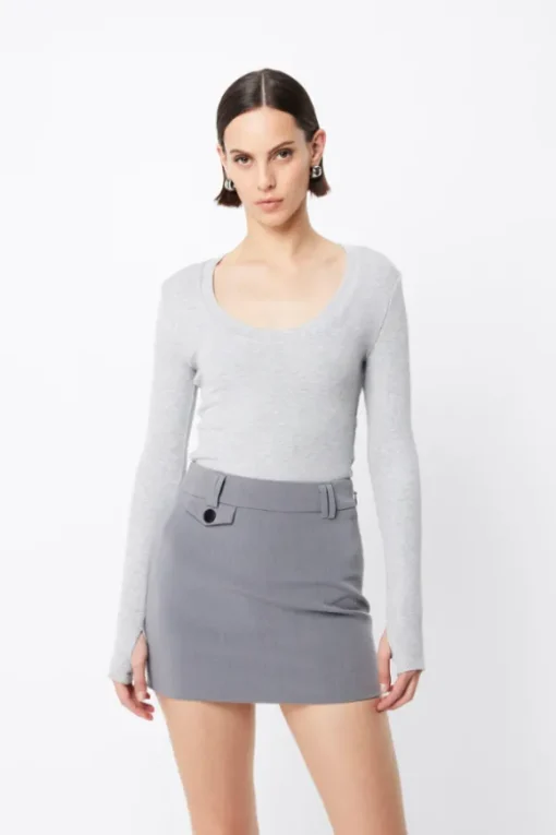 Lincoln Top Grey Marle