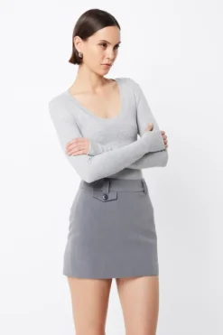 Lincoln Top Grey Marle