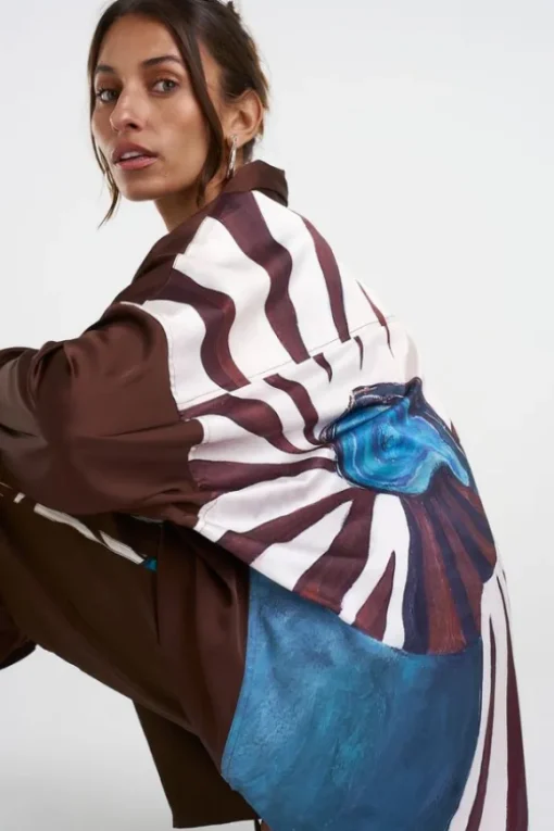 Long Sleeve Oversized Shirt Nautilus