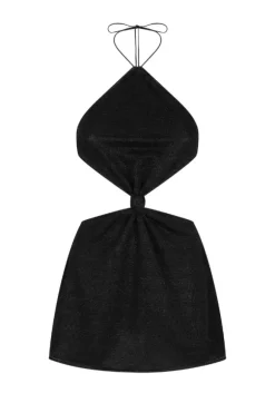 Lumiere Knot Mini Dress Black