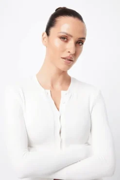 Lyon Cardigan White