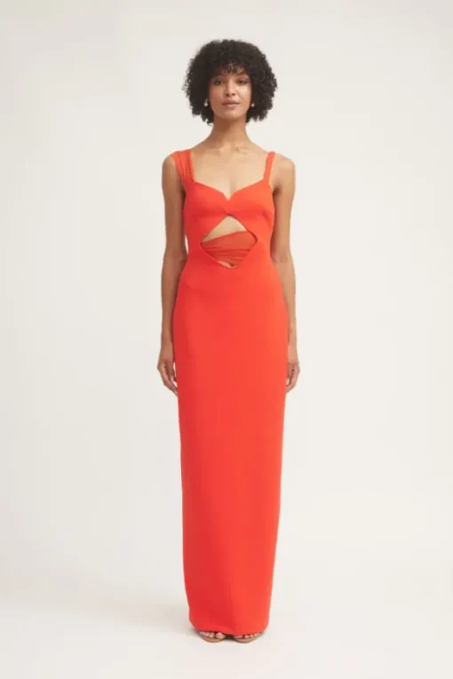Madeleine Dress Flame Red