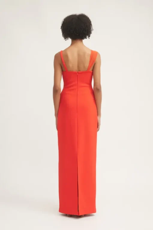 Madeleine Dress Flame Red