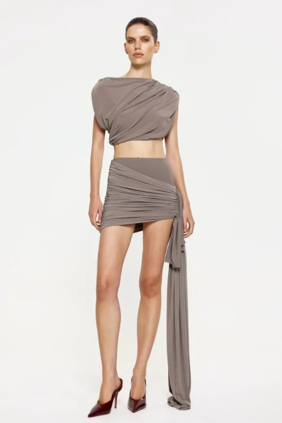 Maisie Mini Skirt Nutmeg