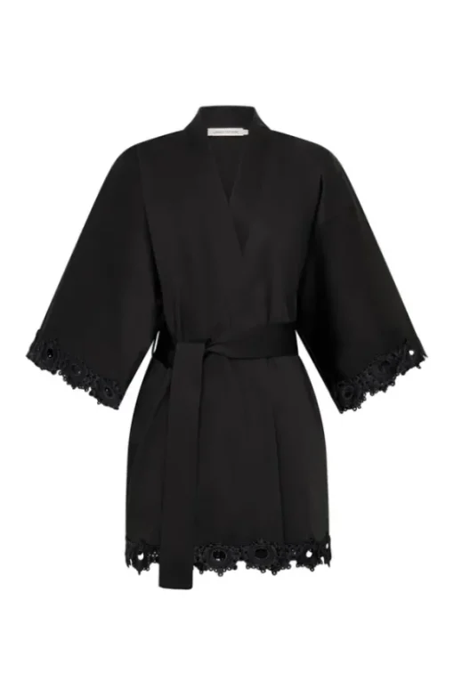 Marina Robe Mini Dress Black