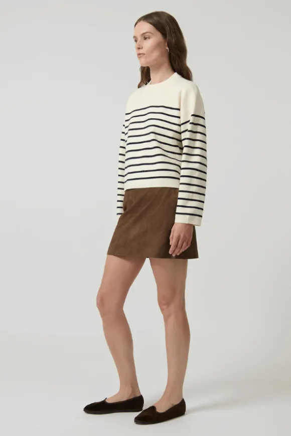 Marta Sweater Navy Breton