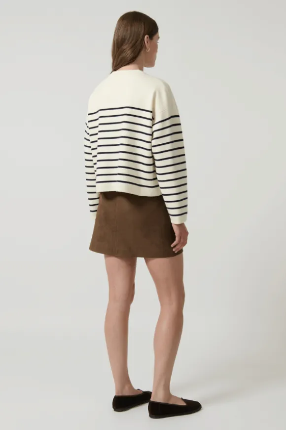 Marta Sweater Navy Breton