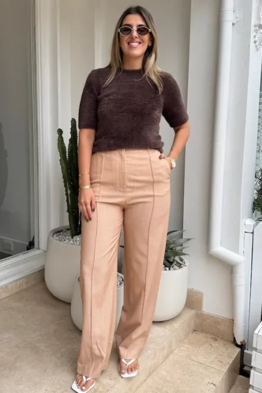 Maxime Top Dusty Brown