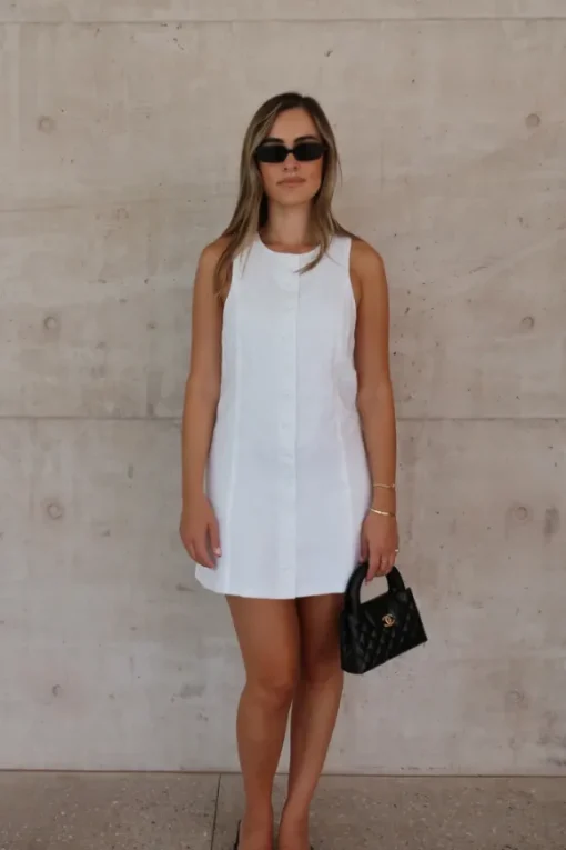 Mia Mini Dress White