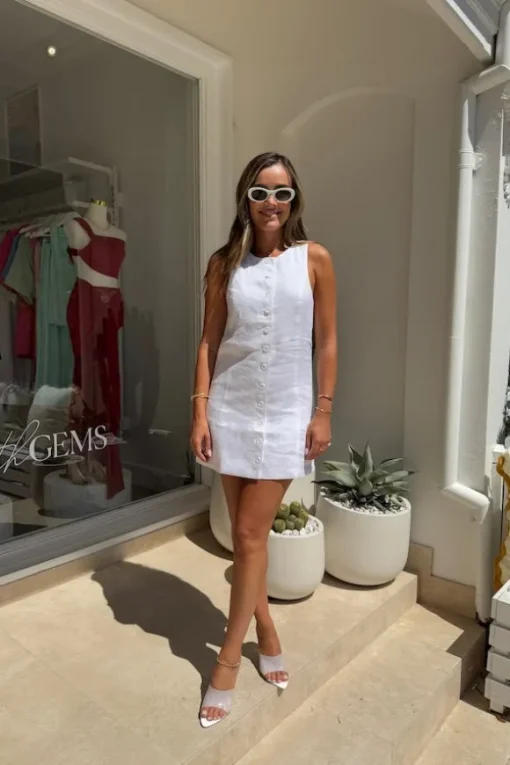 Mia Mini Dress White