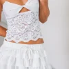 Molly Lace Top White