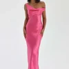 Monika Gown Neon Pink
