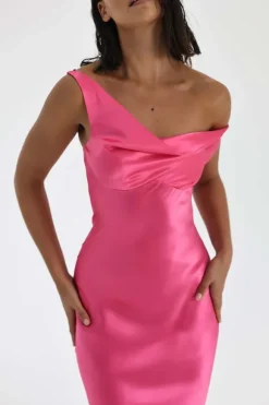 Monika Gown Neon Pink