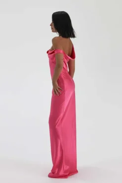 Monika Gown Neon Pink