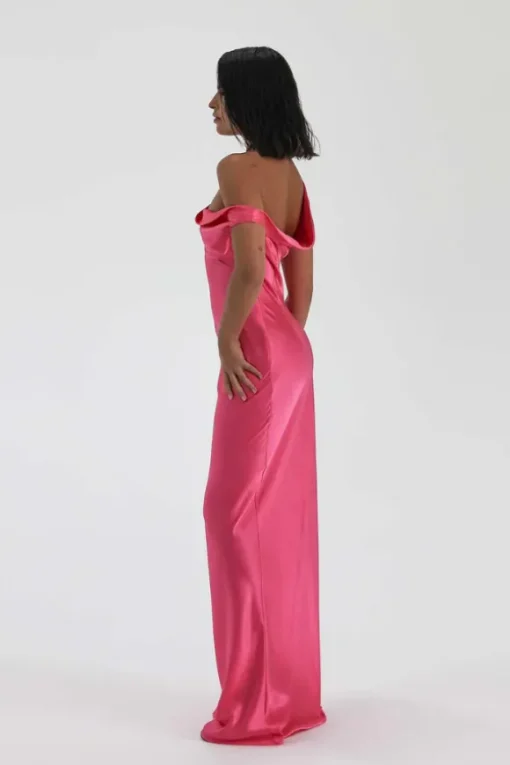 Monika Gown Neon Pink