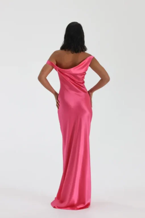 Monika Gown Neon Pink