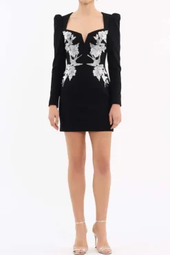 Monroe Long Sleeve Mini Black