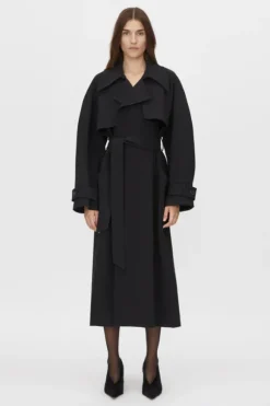 Moriallas Trench Coat Black