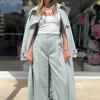 Moriallas Trench Coat Sage Green