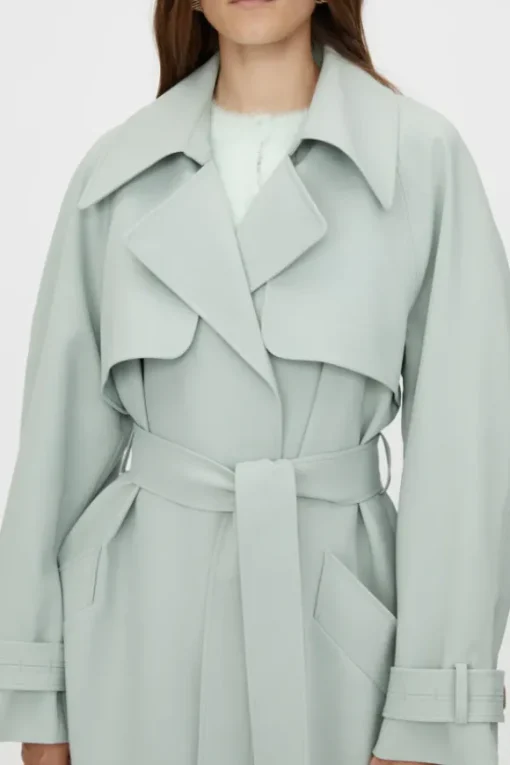 Moriallas Trench Coat Sage Green