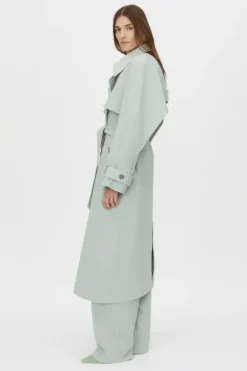 Moriallas Trench Coat Sage Green