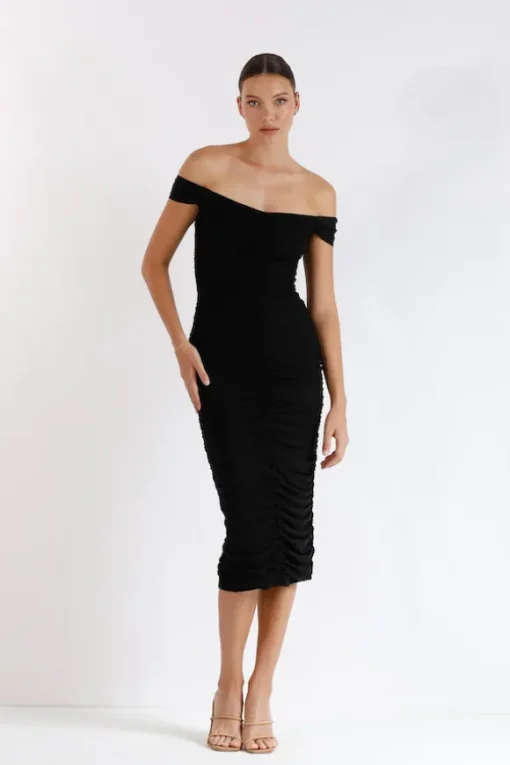 New Horizon Tapered Midi Black