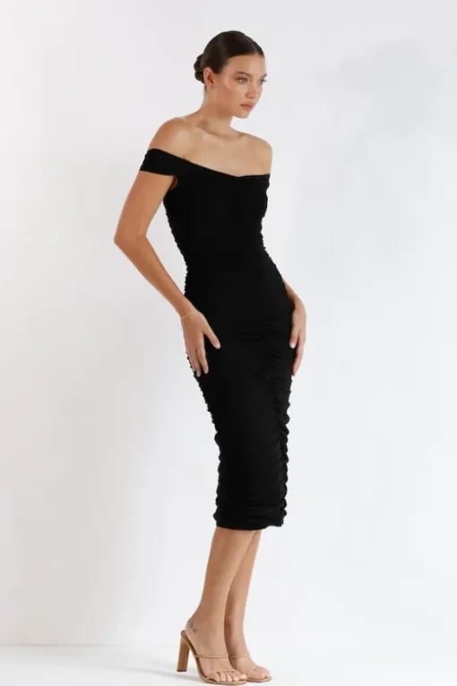 New Horizon Tapered Midi Black