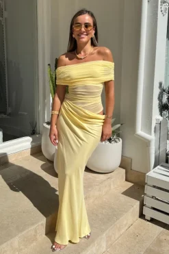 Nico Off Shoulder Maxi Dress Butter
