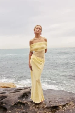 Nico Off Shoulder Maxi Dress Butter
