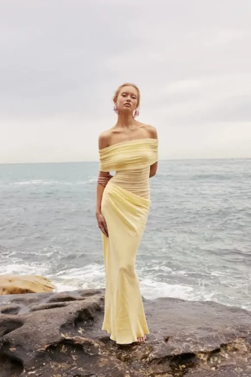 Nico Off Shoulder Maxi Dress Butter